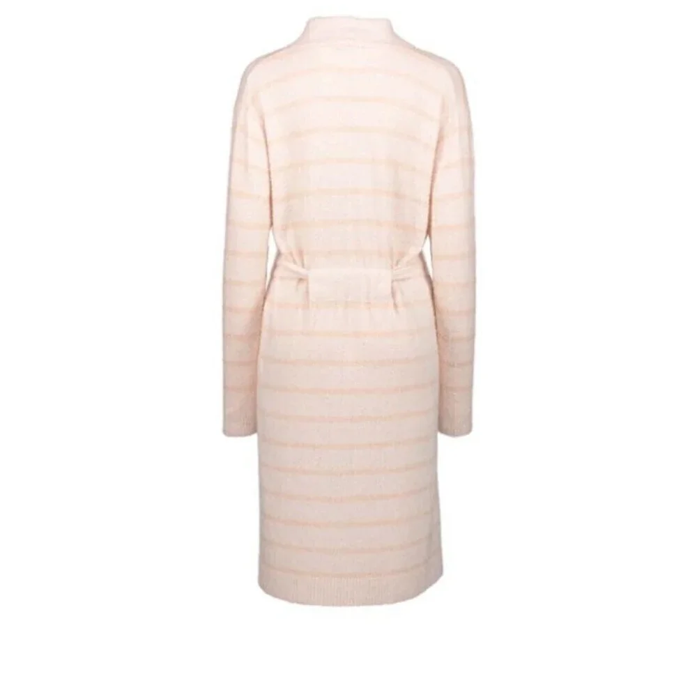 BAREFOOT DREAMS Pink Tonal Stripe CozyChic Lite Bathrobe for Women's L/XL NWT